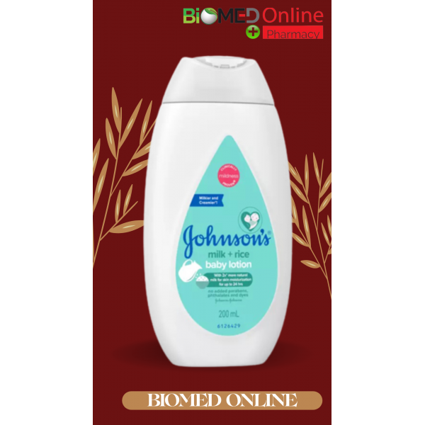 Johnson's Baby Lotion Milk+rice 200ml